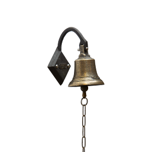 Cloche de porte à Col de Cygne bronze