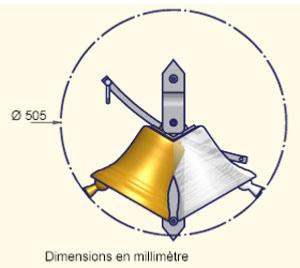 Matériaux d'Antan : CLOCHE PERSONNALISABLE BRONZE H26