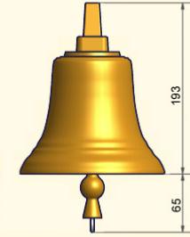 Cloche  personnalisable avec anse à bateau