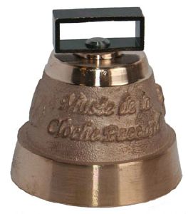 Cloche souvenir en bronze N°2 - boucle métallique