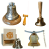doorbell gate bell in bronze made in France