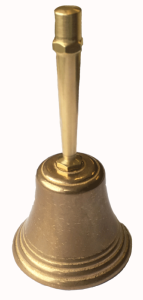 Cloche en bronze N°2 - Manche en métal  - Aspect lisse