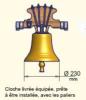 Cloche  Tradition  style "lancé" personnalisable (maison,chapelle)