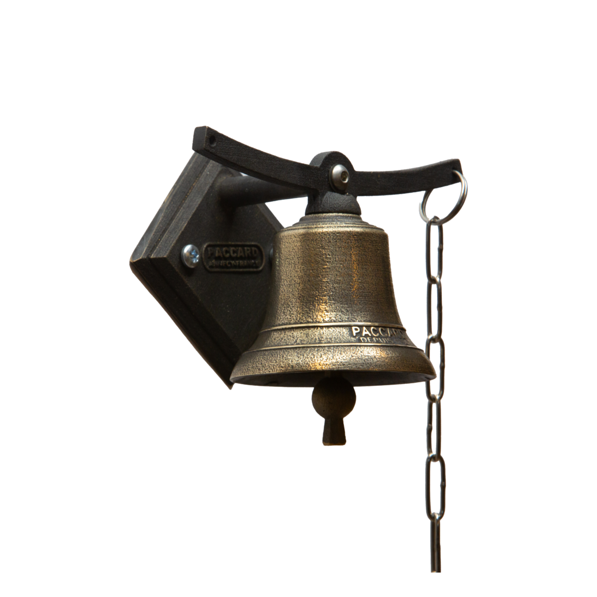 Cloche de porte à monture Oscillante bronze - personnalisable