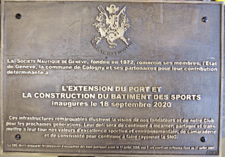 Plaque en bronze inauguration d un batiment