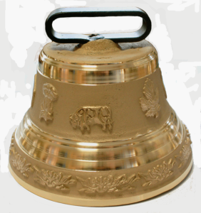 Cloche de vache en bronze - diamètre 15cm