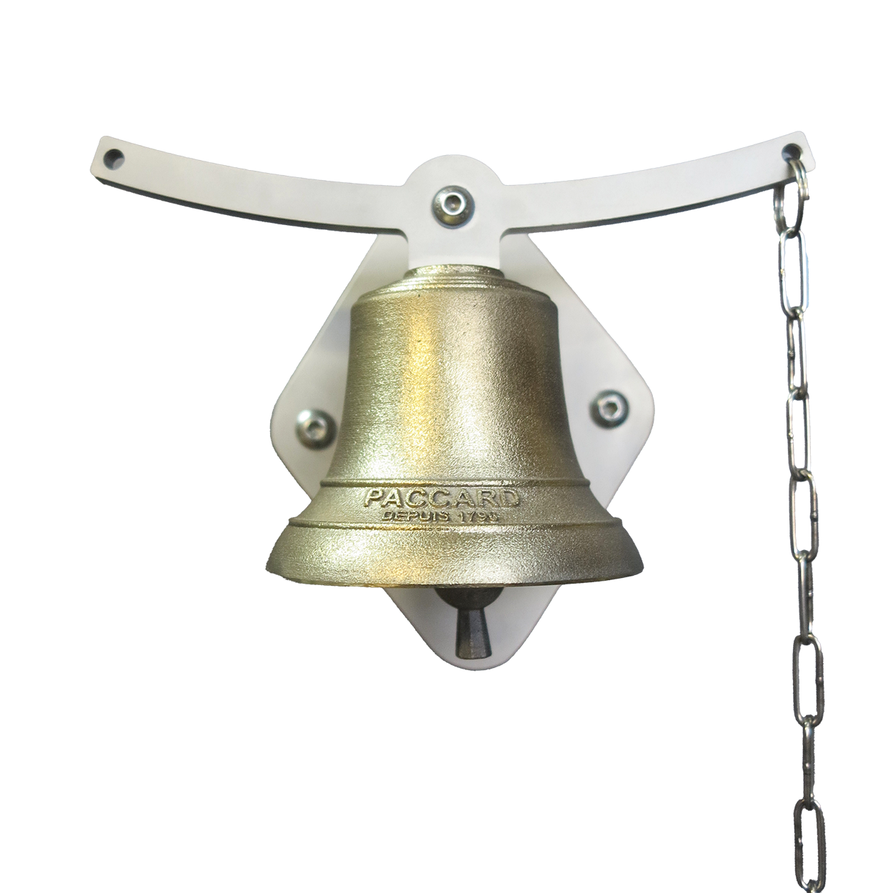 Cloche de porte à monture oscillante inox - disponible