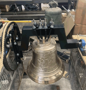 Fabrication d'une réplique dela cloche de la liberté , Liberty bell, par la Fonderie Paccard