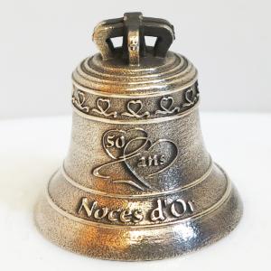 Cloche miniature Paccard  comme cadeau original  pour des noces d'or, mariagetme, mariage, retraite, crmaillre, evenement heureux