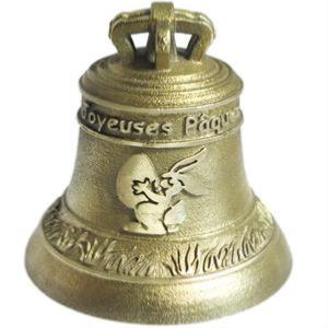 Bronze bell object of an original personalized gift for Easter