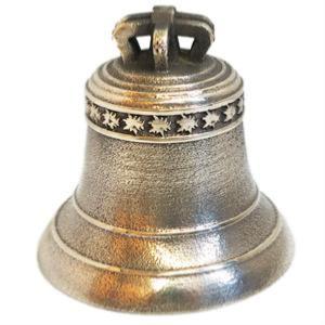 Decoration of a bronze bell with a frieze with edelweiss