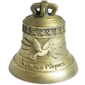 Bronze bell object of an original personalized gift for Easter