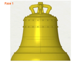 Theme with cord frieze for Paccard miniature bell