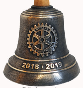 Bronze bell for a Rotary Club